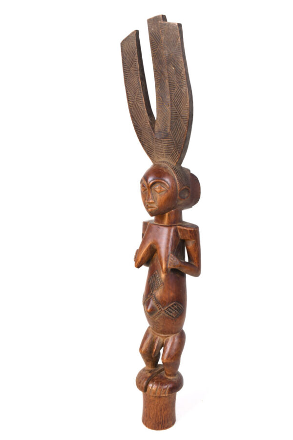 Ceremonial Bowstand - Wood - Luba - Congo DRC