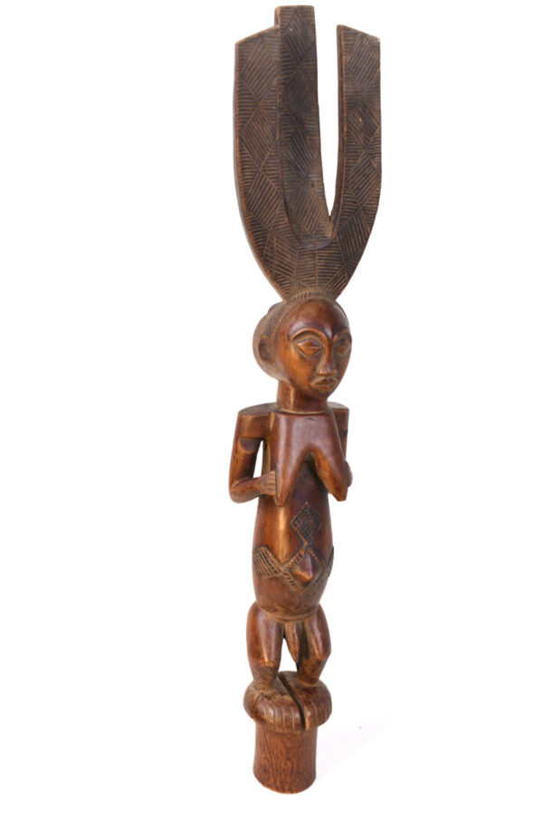 Ceremonial Bowstand - Wood - Luba - Congo DRC