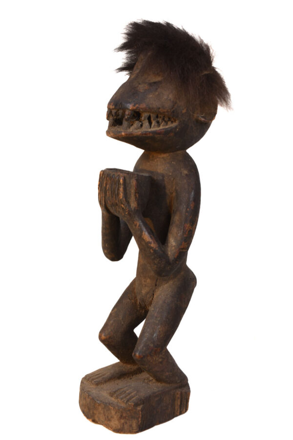 Mbra monkey figure - Wood - Baule - Ivory Coast