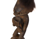 Mbra monkey figure - Wood - Baule - Ivory Coast