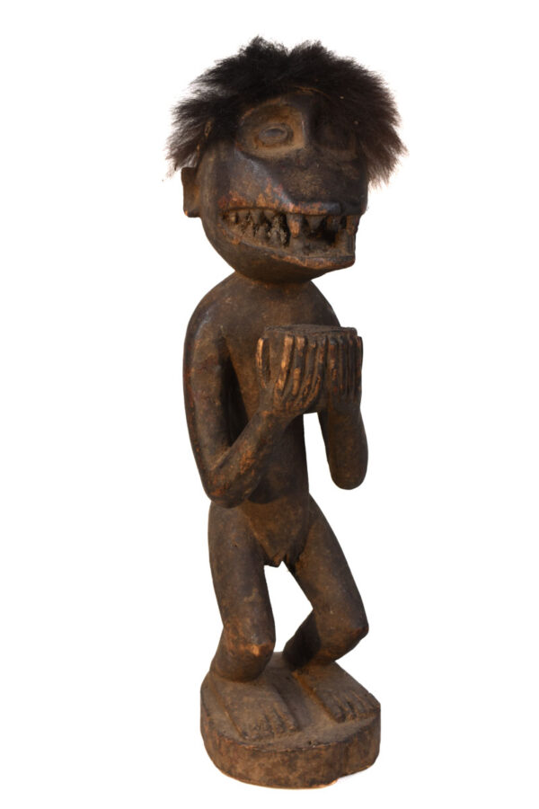 Mbra monkey figure - Wood - Baule - Ivory Coast