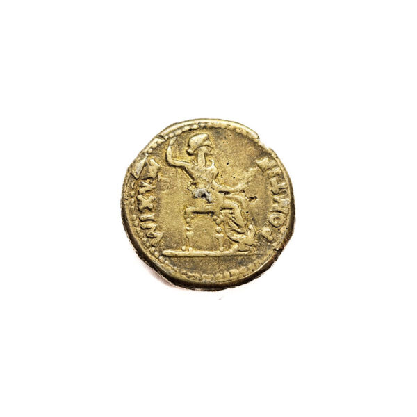 Roman Empire Denarius AD 14 - 13 Tiberius - Pontif Maxim