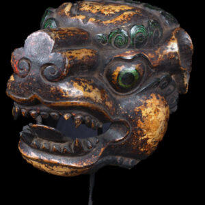 Tiger mask - Wood - Monpa - India