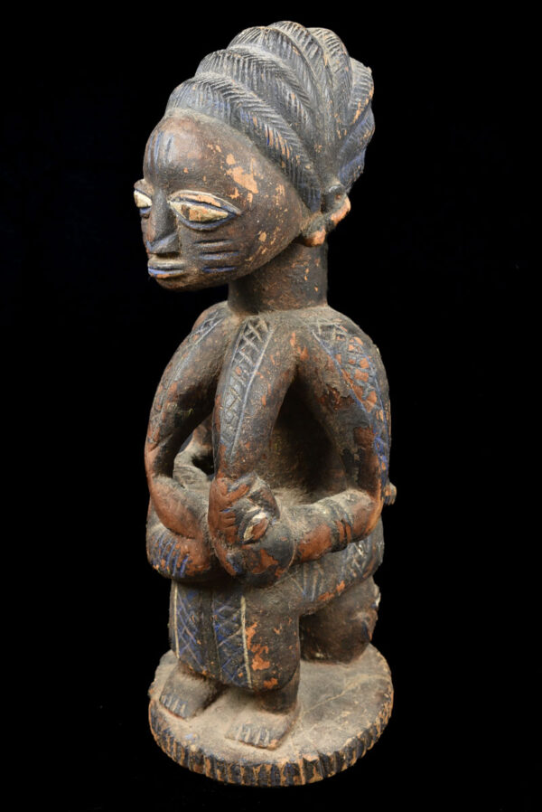 Maternity figure - Wood - Yoruba - Nigeria