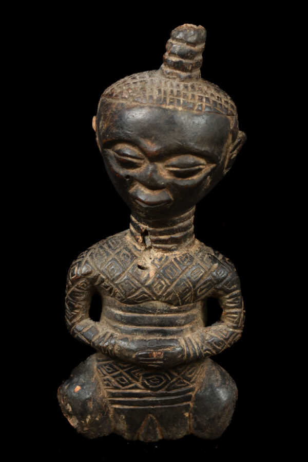 King ancestral figure - Wood - Ndengese - DR Congo