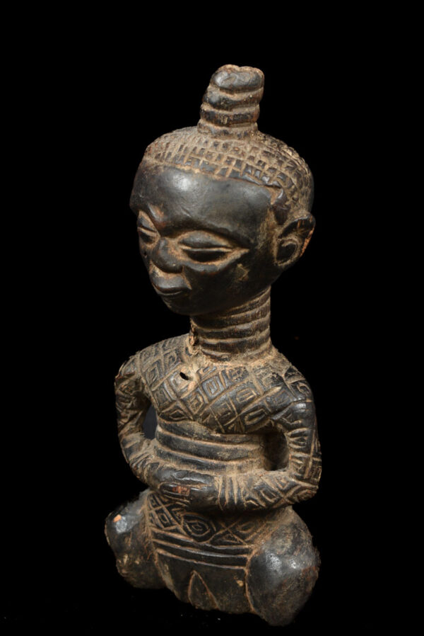 King ancestral figure - Wood - Ndengese - DR Congo
