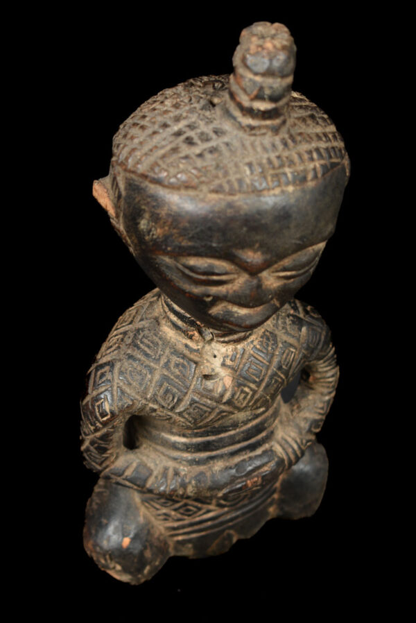 King ancestral figure - Wood - Ndengese - DR Congo