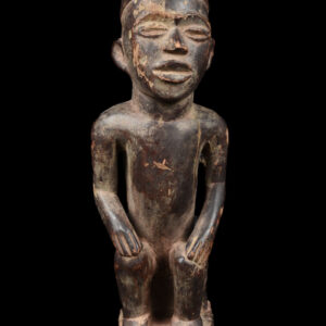 Figure - Wood, Glass - Bakongo Vili - Congo