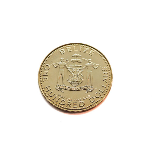 Belize 100 Dollars 1980 Moorish idol