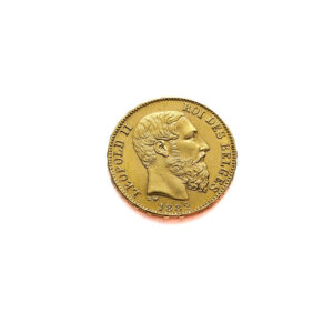 Belgium 20 Francs 1882 Leopold II