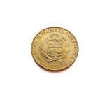 Peru 1/2 Sol de Oro 1976 Battle of Ayacucho