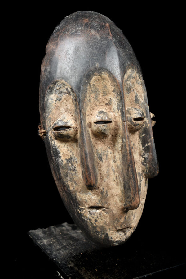 Triple face mask - Lengola - Wood - Congo