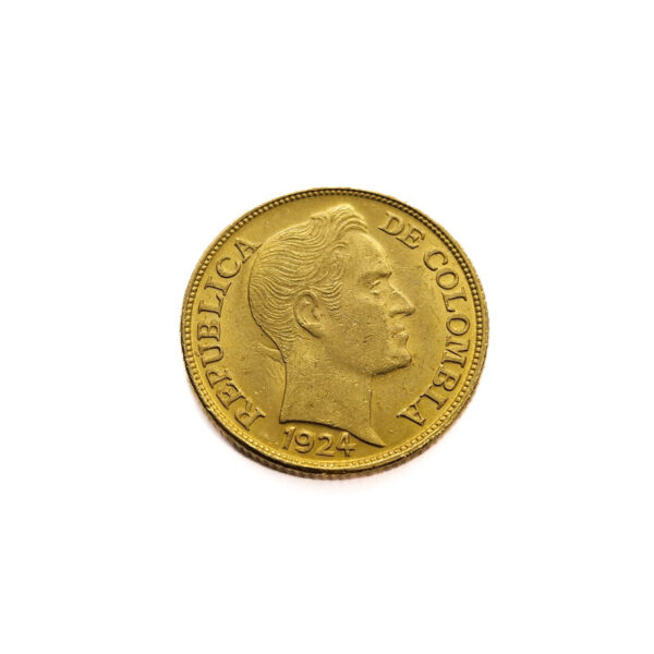 Colombia 5 Peso 1924 Simon Bolivar