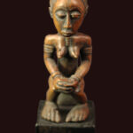 Ancestor figure - Baule - Wood - Ivory Coast