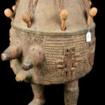 ``Nntan`` or ``Ompe`` Drum - Wood, Leather - Ashanti - Ghana