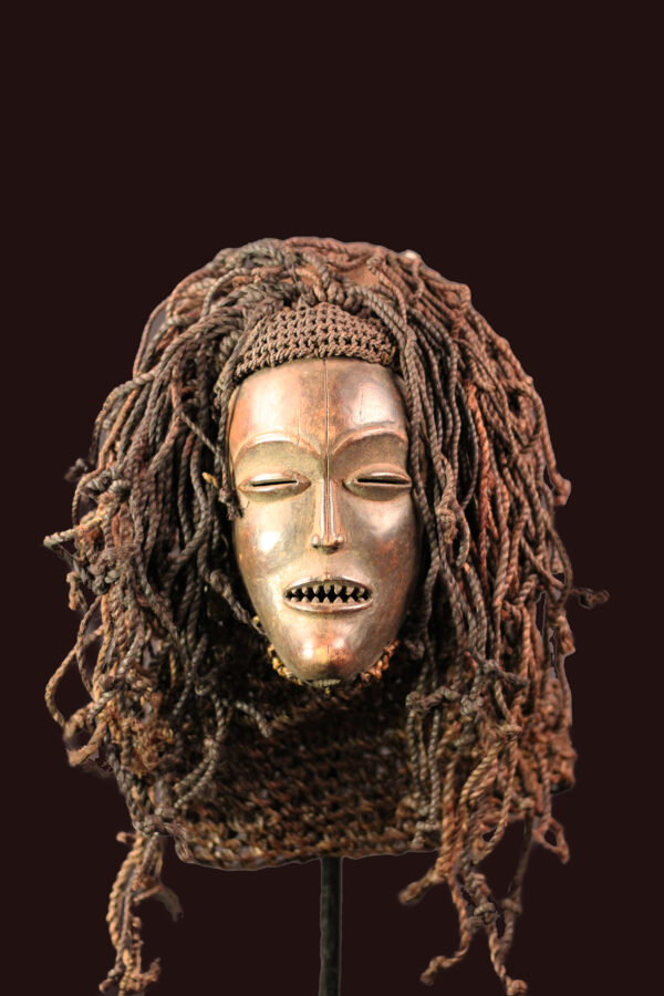 Mask - Wood, Rope - Mwana Pwo - Chokwe - DR Congo
