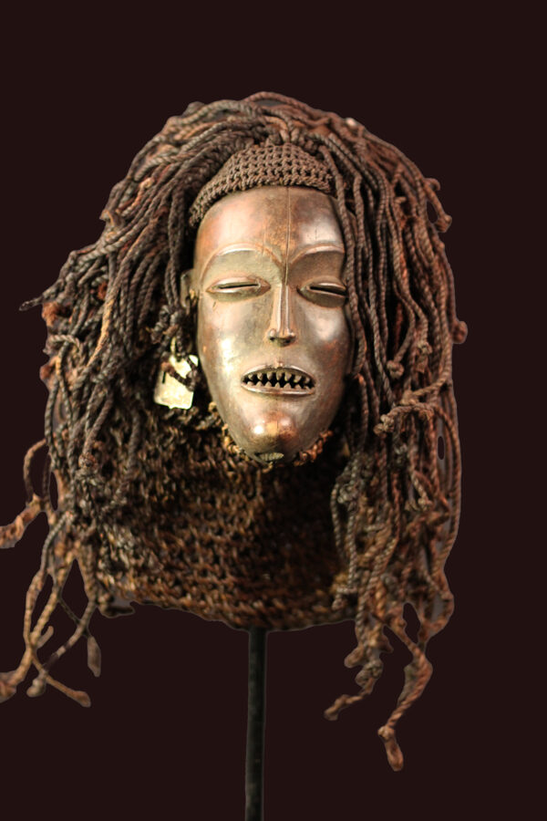 Mask - Wood, Rope - Mwana Pwo - Chokwe - DR Congo