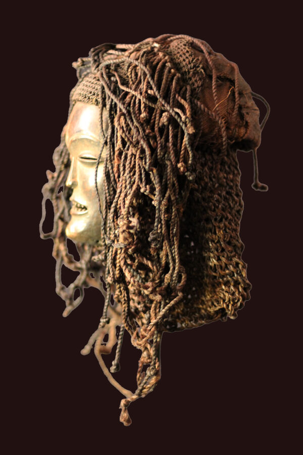 Mask - Wood, Rope - Mwana Pwo - Chokwe - DR Congo