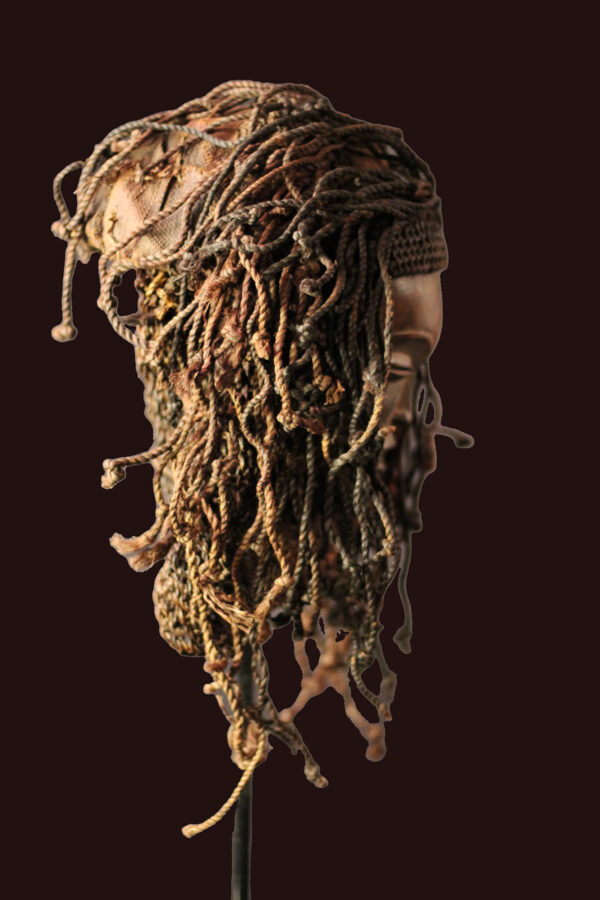 Mask - Wood, Rope - Mwana Pwo - Chokwe - DR Congo