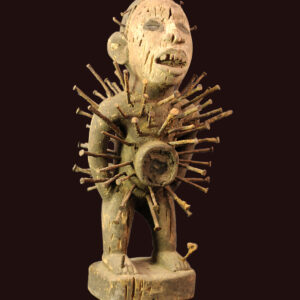 Nkisi Figure - Wood, Nails - Yombe - Congo