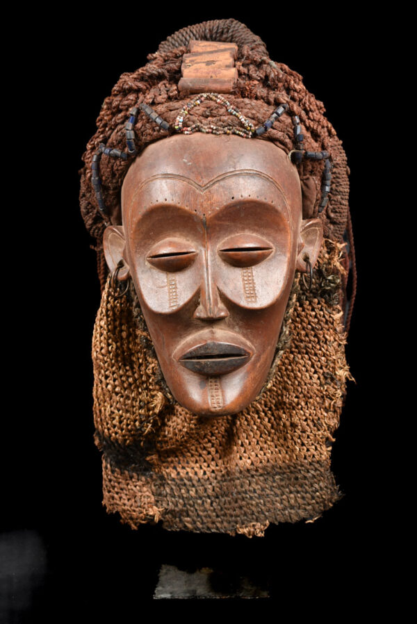 Mask - Wood, Rope - Mwana Pwo - Chokwe - DR Congo