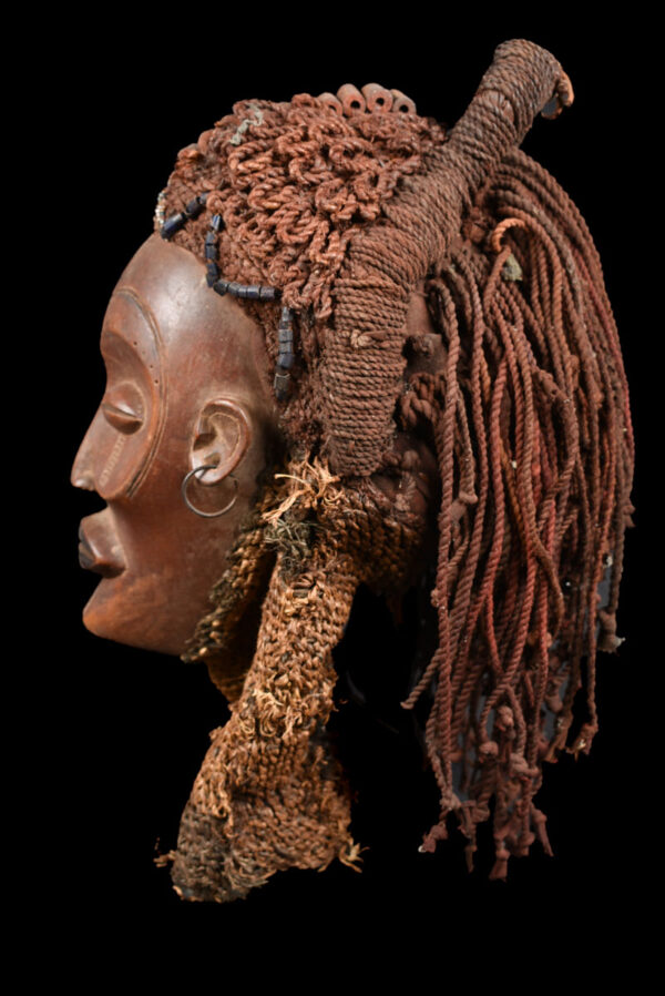 Mask - Wood, Rope - Mwana Pwo - Chokwe - DR Congo