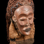 Mask - Wood, Rope - Mwana Pwo - Chokwe - DR Congo