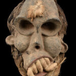 Skull Mask - Wood - Bulu - Cameroon