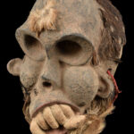 Skull Mask - Wood - Bulu - Cameroon