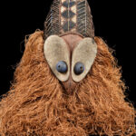 Kakunga mask - Textile, Wood, Raphia - Yaka - Congo