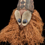 Kakunga mask - Textile, Wood, Raphia - Yaka - Congo