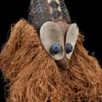 Kakunga mask - Textile, Wood, Raphia - Yaka - Congo