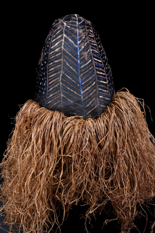 Kakunga mask - Textile, Wood, Raphia - Yaka - Congo