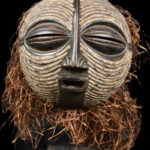 Mask - Wood, Raphia - Luba - DR Congo