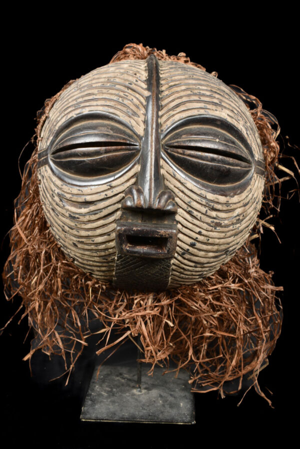Mask - Wood, Raphia - Luba - DR Congo