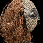 Mask - Wood, Raphia - Luba - DR Congo