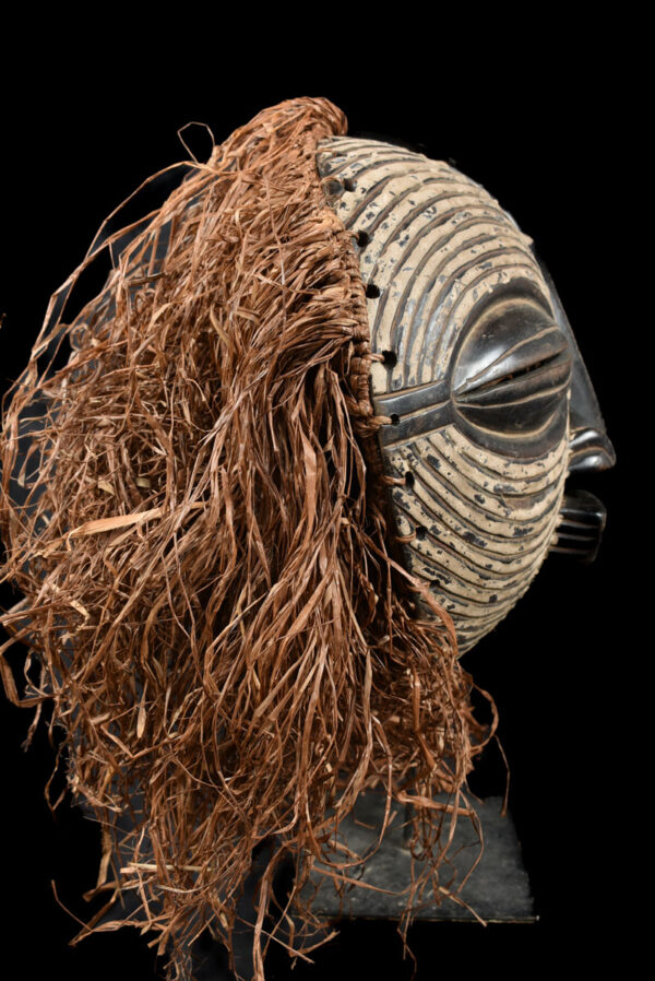 Mask - Wood, Raphia - Luba - DR Congo