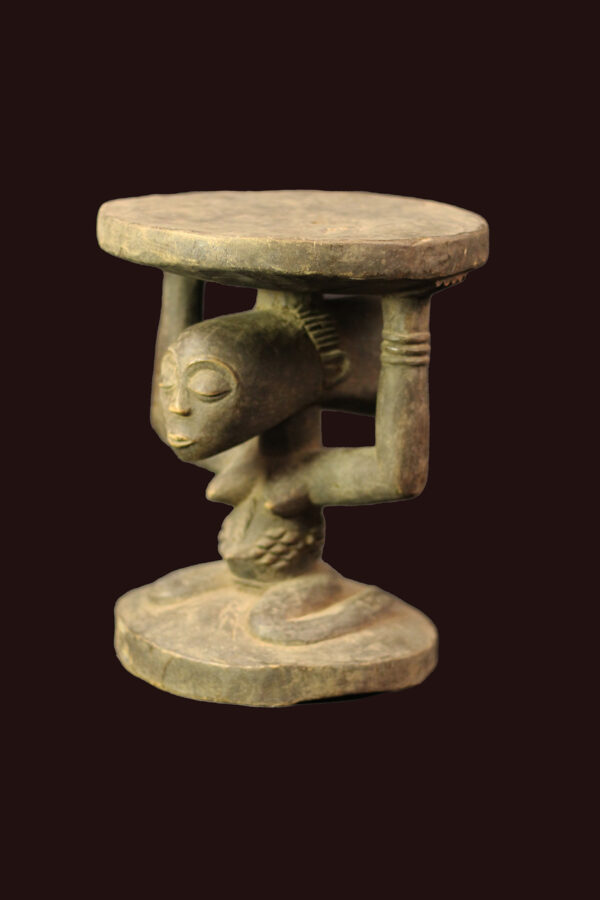 Stool - Wood - Luba - DR Congo