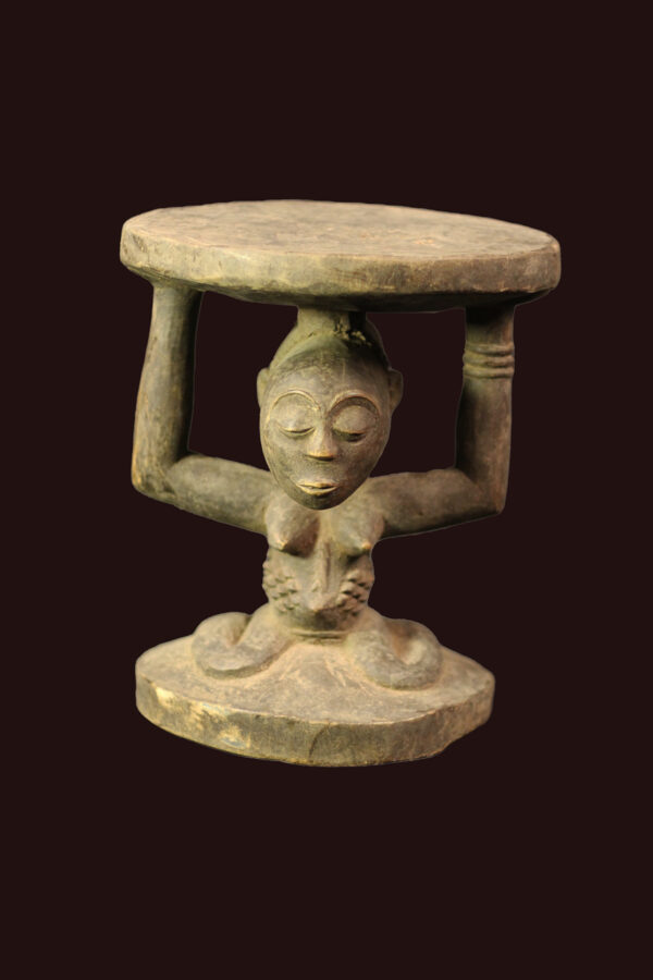Stool - Wood - Luba - DR Congo