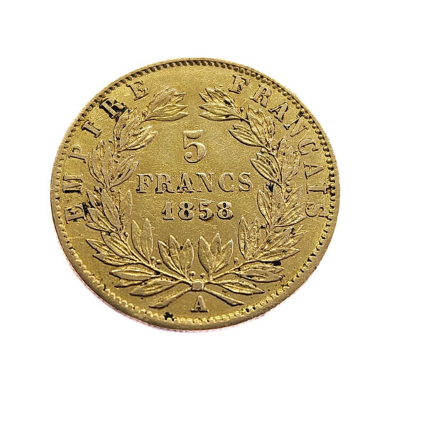 France 5 Francs 1858-A Napoleon III