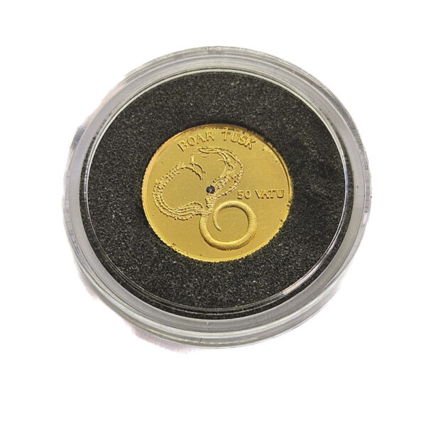 Vanuatu 50 Vatu 1998 Boar Tusk - 1/25 Oz.