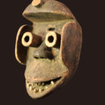 Mask - Wood, Teeth - Guere - Ivory Coast