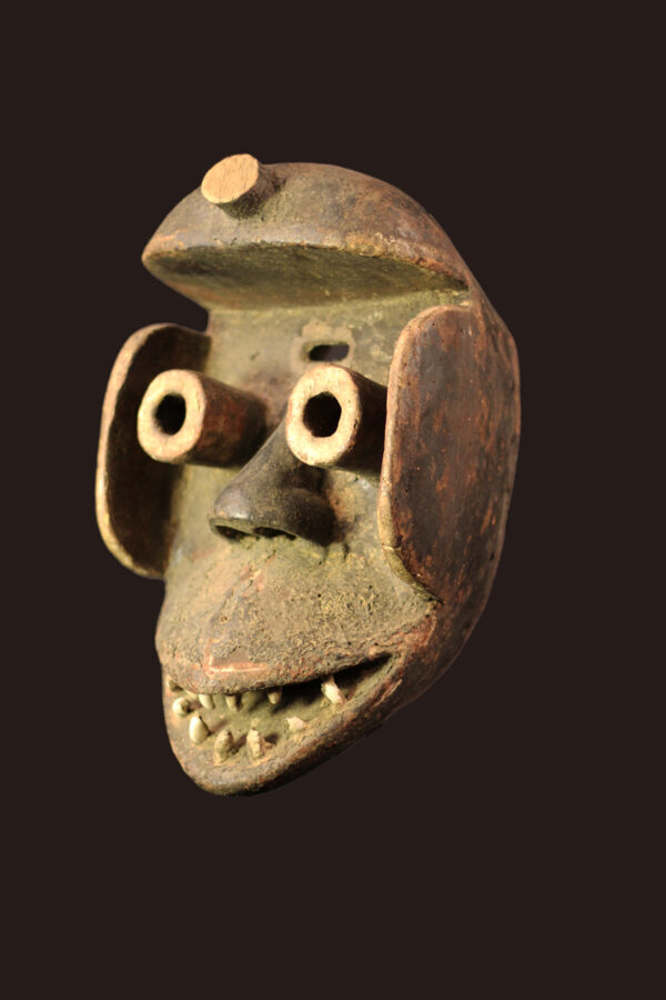 Mask - Wood, Teeth - Guere - Ivory Coast