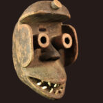 Mask - Wood, Teeth - Guere - Ivory Coast