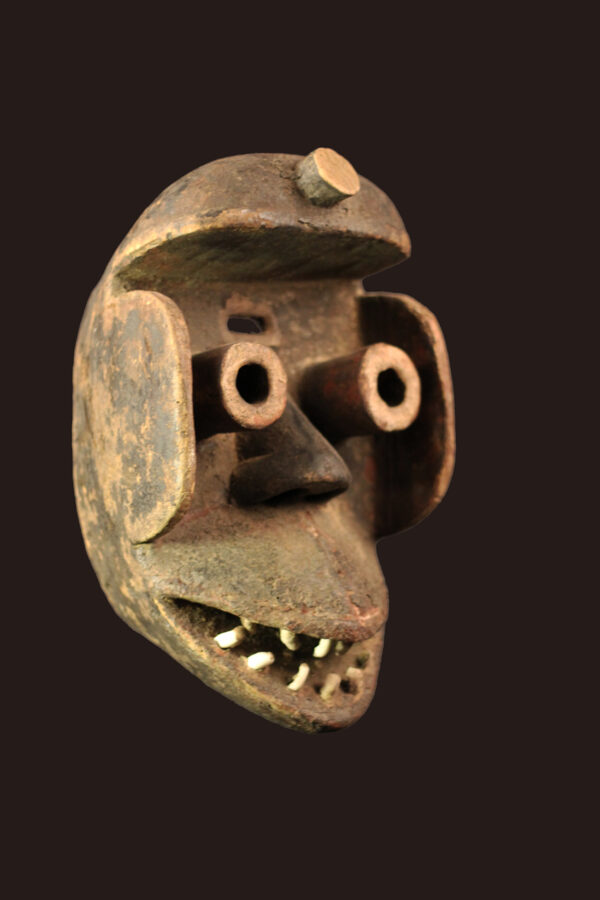 Mask - Wood, Teeth - Guere - Ivory Coast