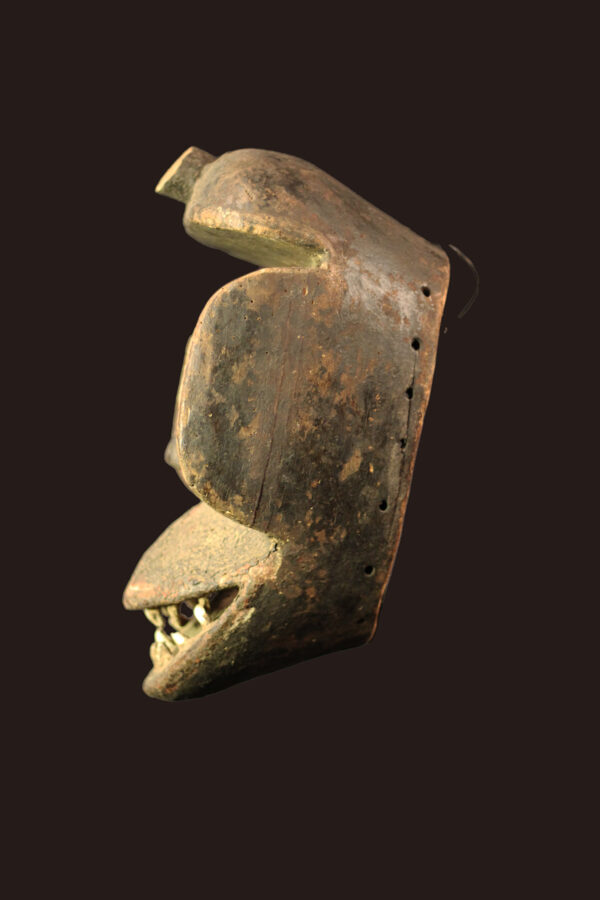 Mask - Wood, Teeth - Guere - Ivory Coast