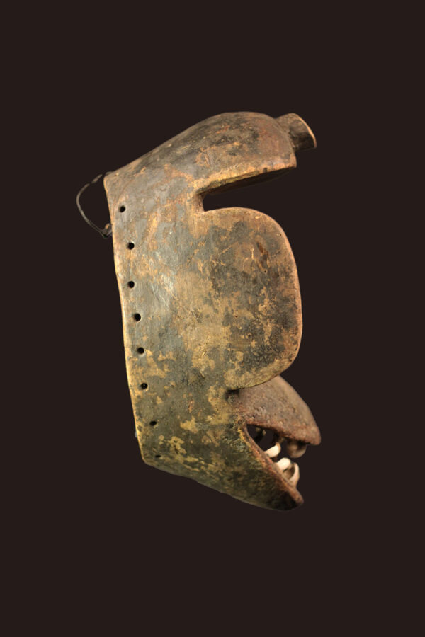 Mask - Wood, Teeth - Guere - Ivory Coast