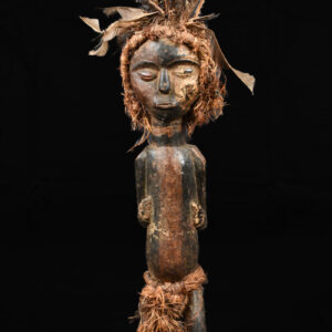 Ancestor Figure - Wood, Feathers - Galoa - Gabon