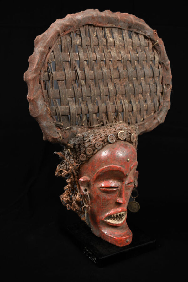 Chihongo Mask - Wood - Chokwe - DR Congo
