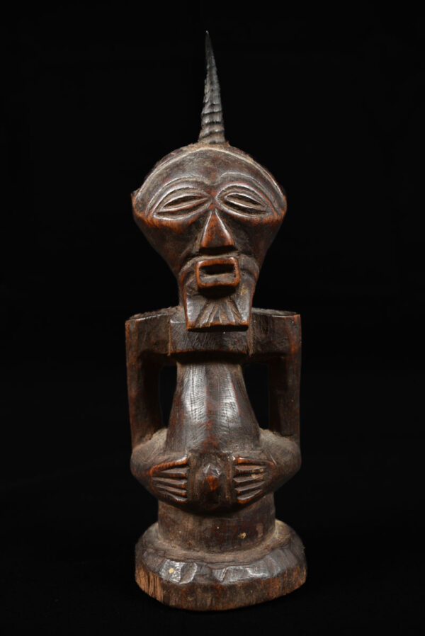 Power Figure - Wood, Horn - Songye - Congo